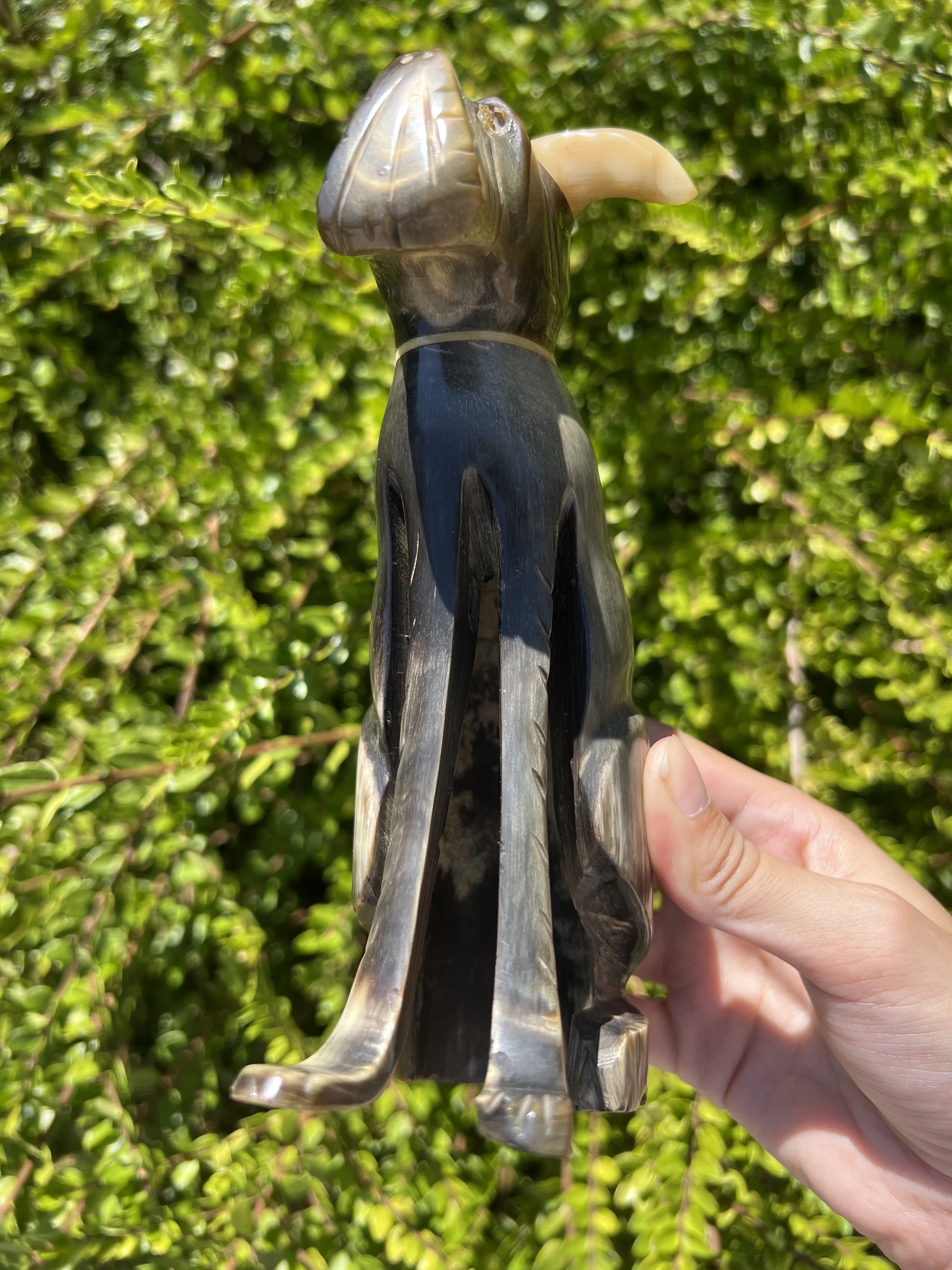 🐶 Statue chien sculptée 19,5 cm objet déco effet marbré vintage – photo 7